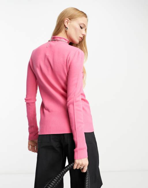 French connection pink clearance jumper