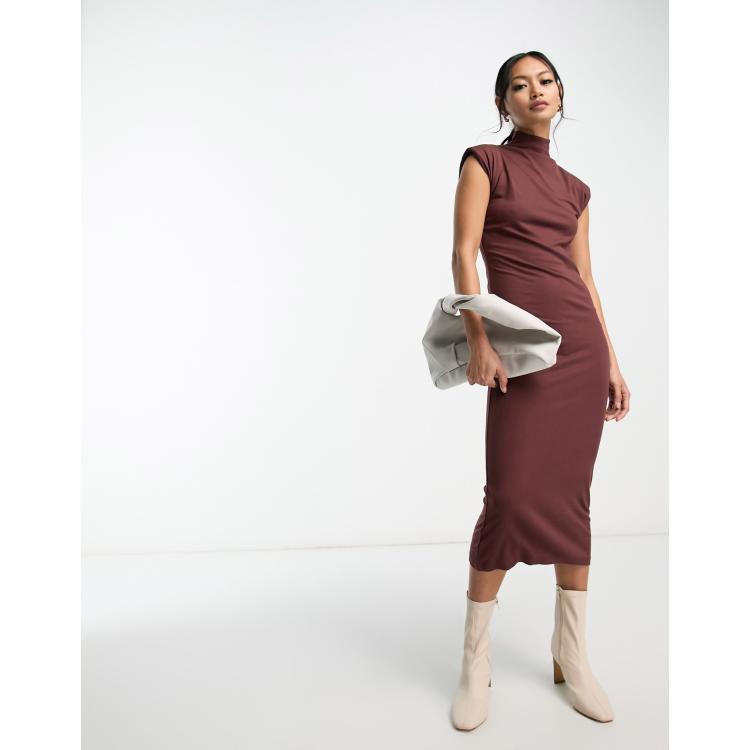 Brown discount jersey dress