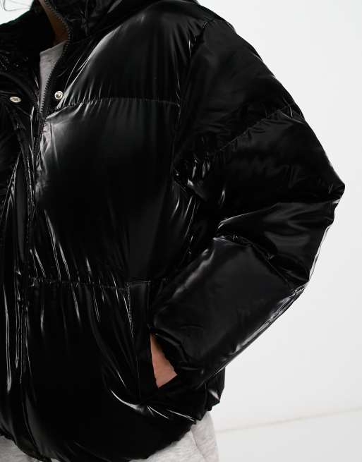 Shine padded hot sale coat