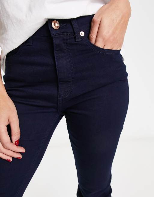 French Connection high waist skinny stretch jeggings in indigo