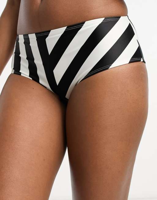 High Tied French Cut Bikini Bottoms w/ High Waist