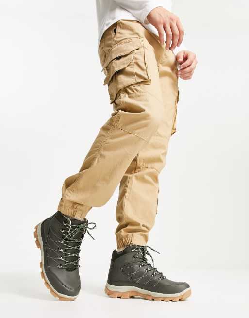 Khaki sale hiking boots