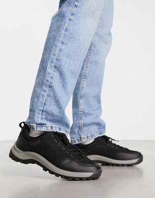 French Connection hiker low trainers in black - ASOS Price Checker