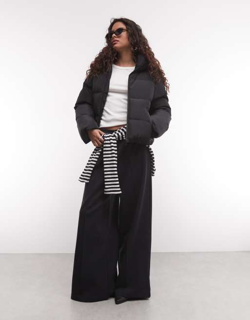 French Connection hooded puffer jacket in black, 2 of 4