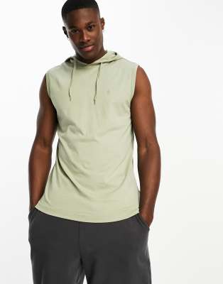 French Connection French Connection hooded vest in sage-Green
