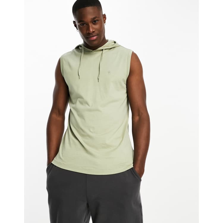 Lightweight sleeveless clearance hoodie