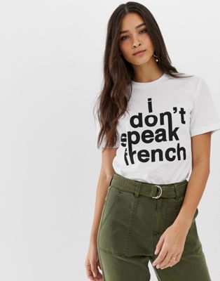 French Connection – I don't speak french t-shirt-Vit