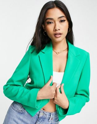 French Connection indi whisper ruth blazer in green