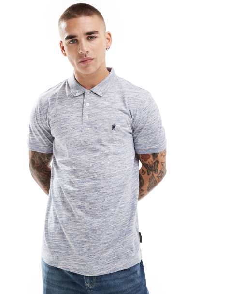 French Connection – Injection – Poloshirt in Hellblau meliert - view 1
