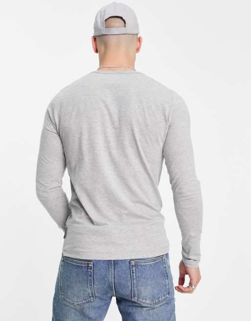 French Connection – Jasnoszary top z długimi rękawami, 4 z 4