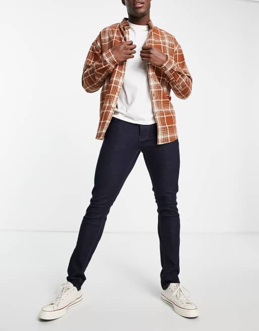 French Connection – Jeans mit schmalem Schnitt in Mittelblau