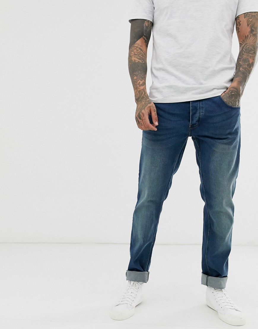 French Connection - Jeans skinny lavaggio blu-Bianco