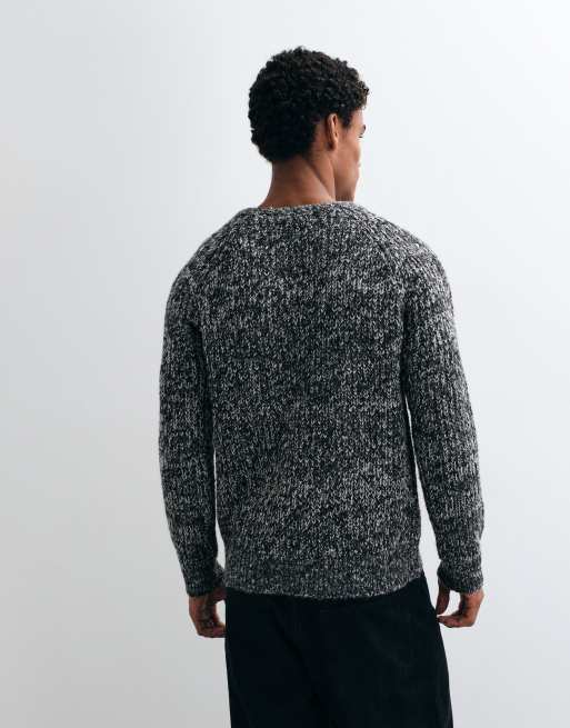 French Connection - jersey de punto con triple torsión en negro y beige, 4 de 5