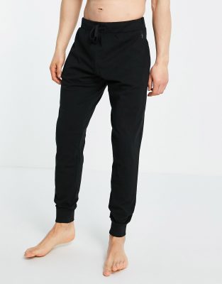 French Connection slim fit tricot joggers in black, ASOS