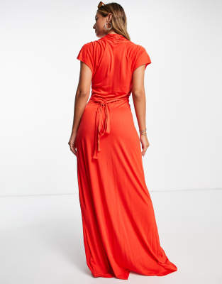 french connection jersey maxi dress