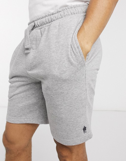 French Connection jersey short in grey