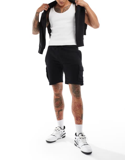 French Connection - Jersey short in zwart - view 1