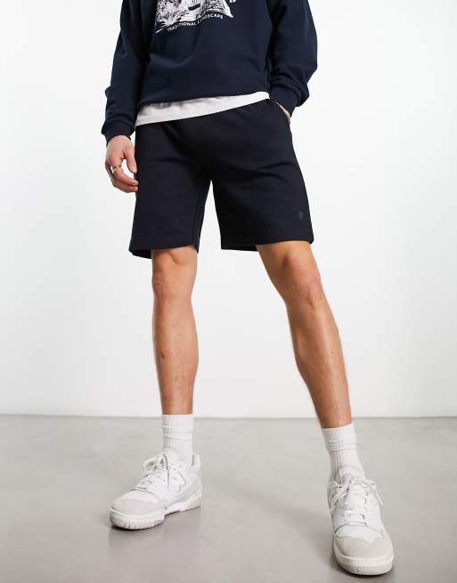 Hummel regular fit sweat shorts with logo in blue