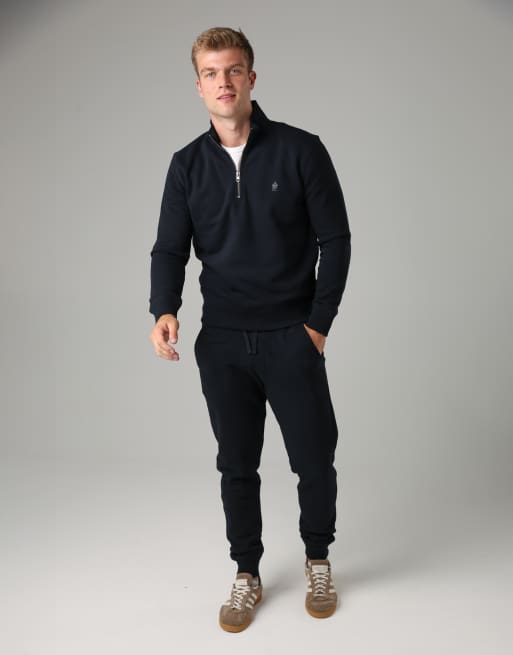 French Connection – Jogginghose aus Baumwollmix in Marineblau, 3 von 4