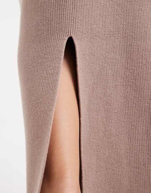 French Connection - Jupe tube mi-longue d'ensemble en maille - Taupe, 5 de 5