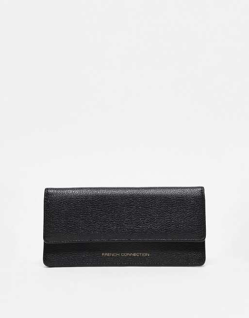 French Connection – Klassische Brieftasche in Schwarz