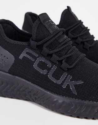 knitted black trainers