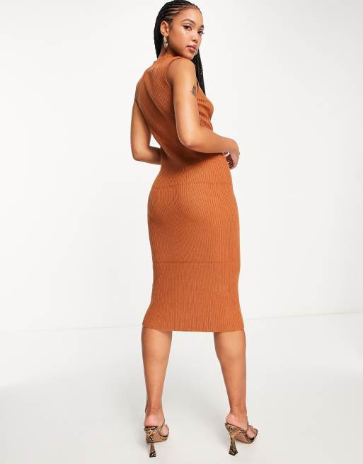 french connection brown dress