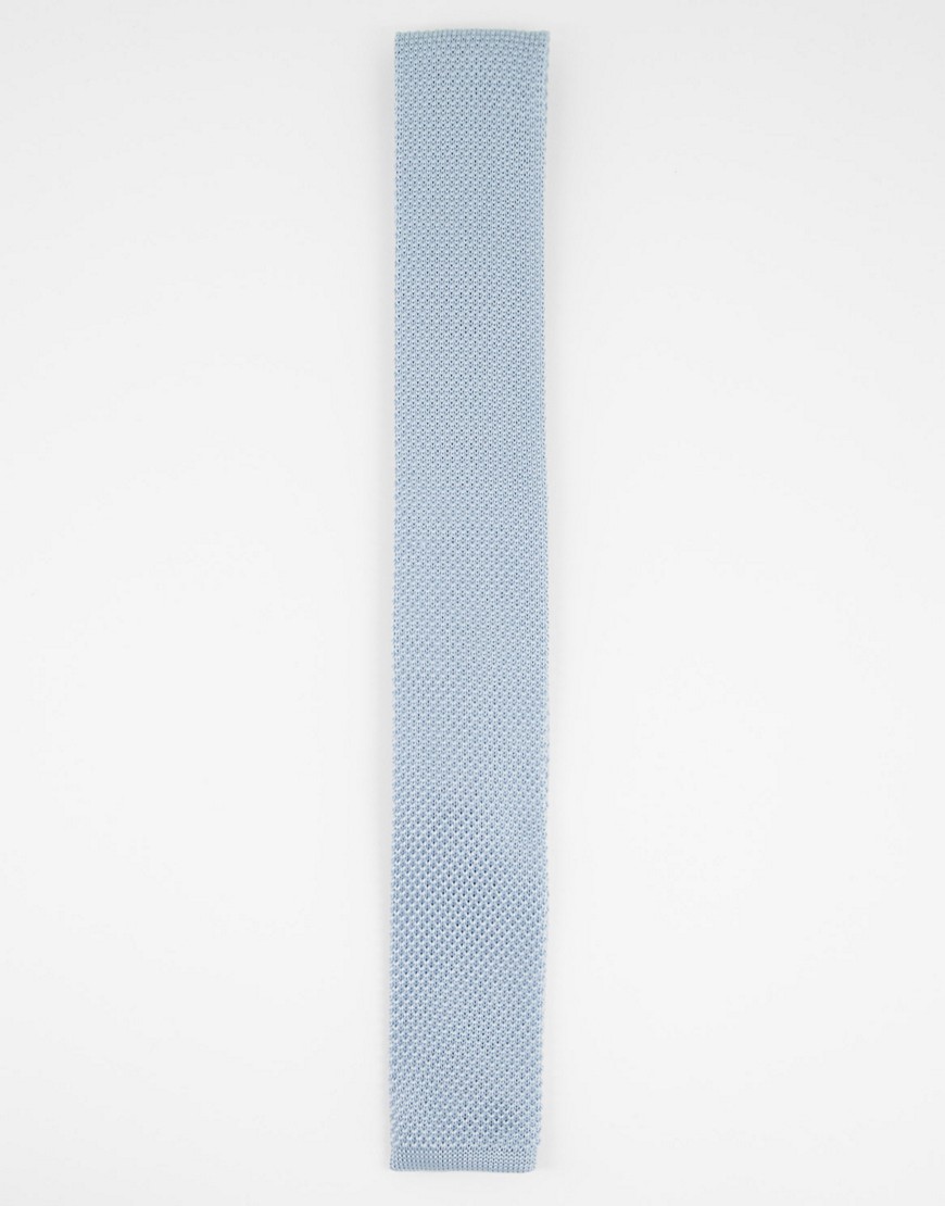 French Connection knitted tie-Blues