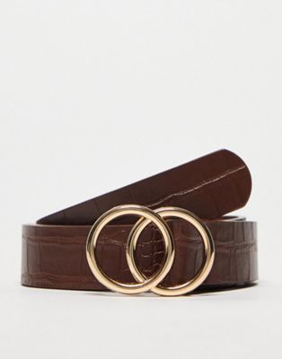 French Connection knot jeans belt in tan - ASOS Price Checker