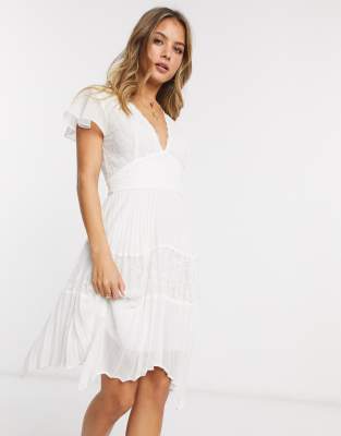 french connection summer white dress