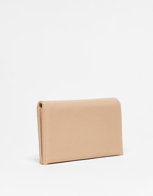 French Connection - Lange dubbelgevouwen portemonnee in taupe, 3 van 4