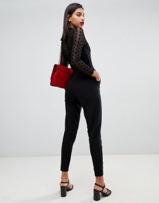 french connection lea polka dot mesh jumpsuit