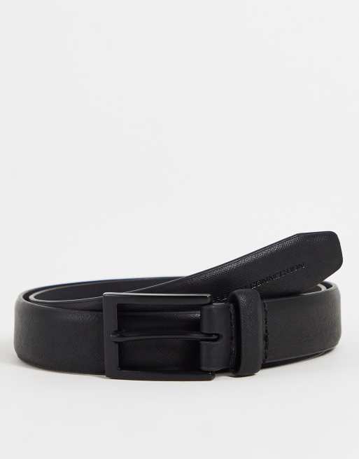 French Connection leather belt in black | ASOS