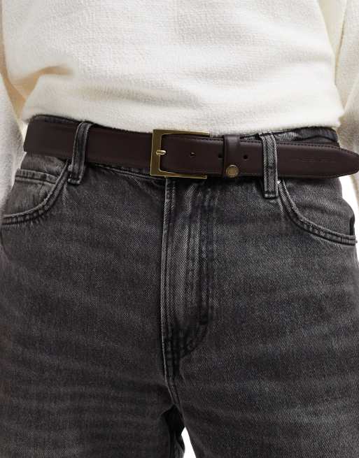 French Connection leather belt in brown