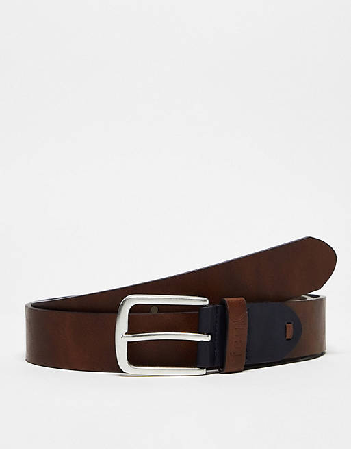 French Connection leather belt in tan | ASOS