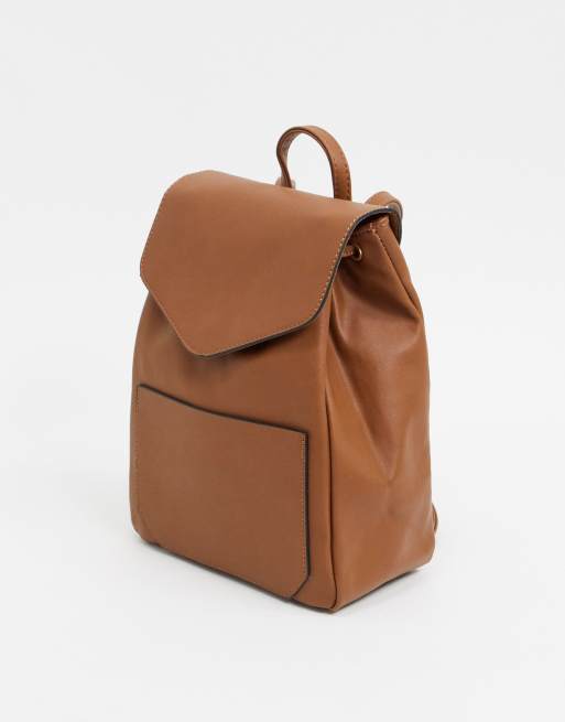 French Connection Leather Drawstring Backpack