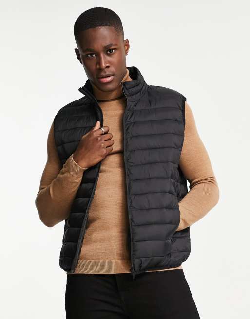 French Connection lightweight gilet in black | ASOS