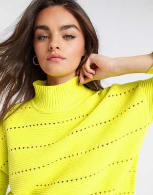 french connection yellow sweater