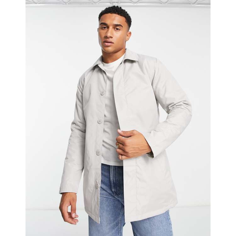 French Connection lined classic trench jacket in stone | ASOS