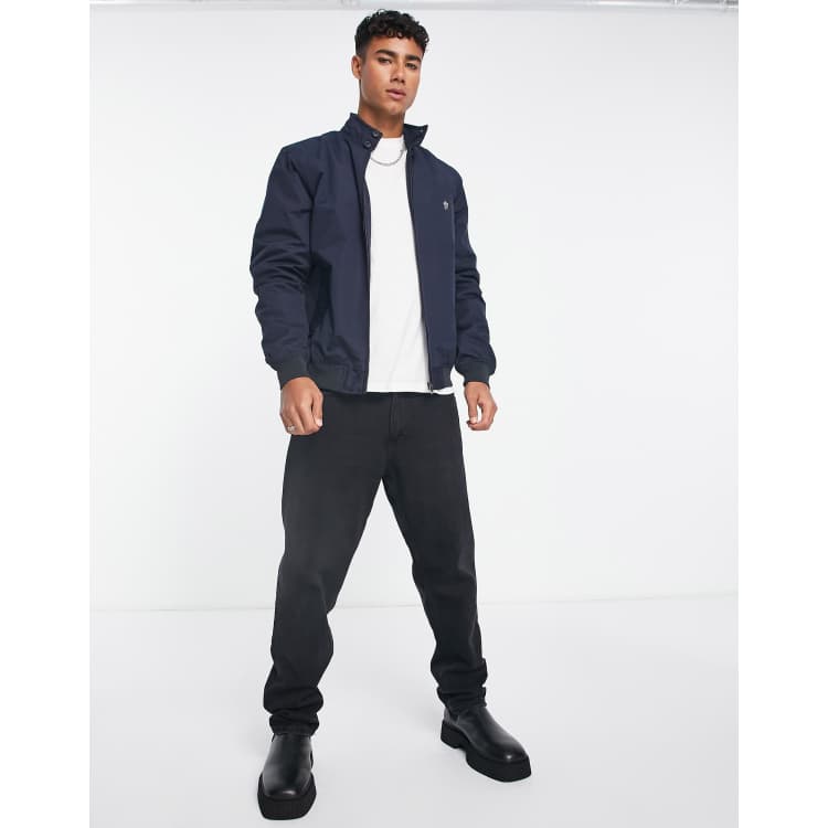 Asos design harrington jacket in clearance navy