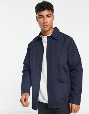 French Connection Utility Jacket In Navy