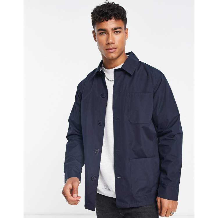 French Connection lined utility jacket in navy