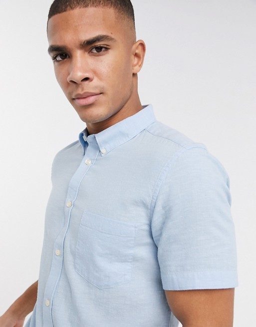 French Connection linen shirt with short sleeve