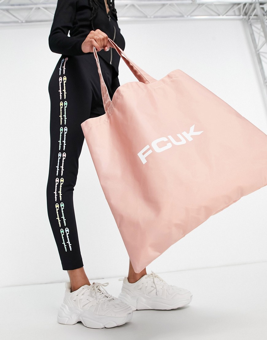 French Connection Logo Tote Bag In Pink