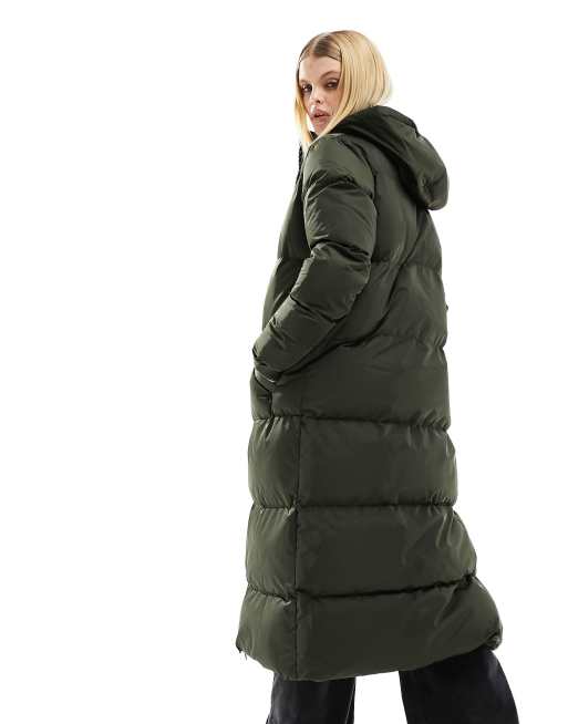 Longline Hooded Padded Puffer Vest