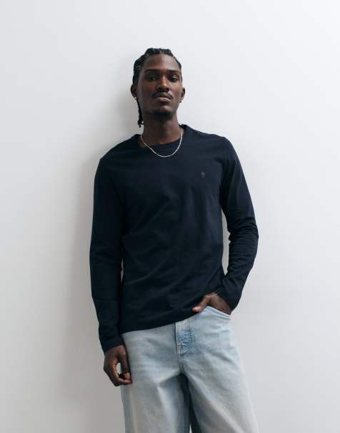 French Connection long sleeve crew neck t-shirt in black - view 1