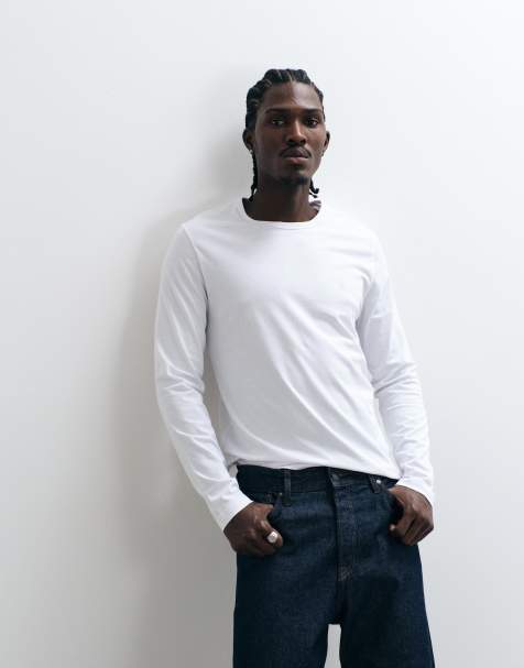 French Connection long sleeve crew neck t-shirt in white - view 1