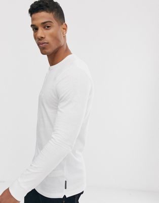 French Connection long sleeve grandad neck long sleeve top