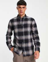 Dickies Coaling check flannel shirt in white | ASOS