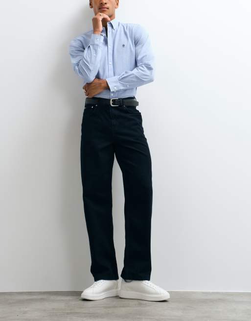 French Connection long sleeve oxford shirt in light blue, 2 of 5